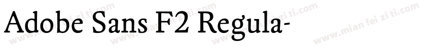 Adobe Sans F2 Regula字体转换